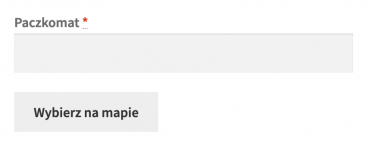 Inpost WooCommerce - Sposób wyboru paczkomatu: Tylko wybór z mapy