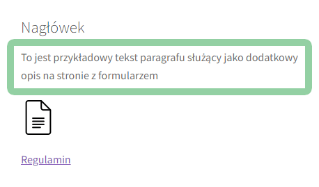 Paragraf - pole w sklepie
