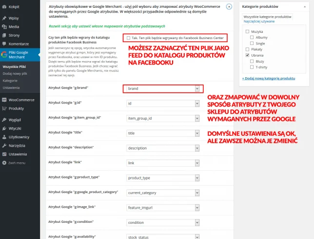 Mapowanie atrybutów