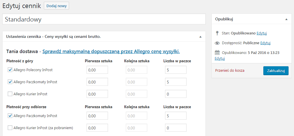 Allegro Woocommerce Wtyczka Bezposrednia Integracja