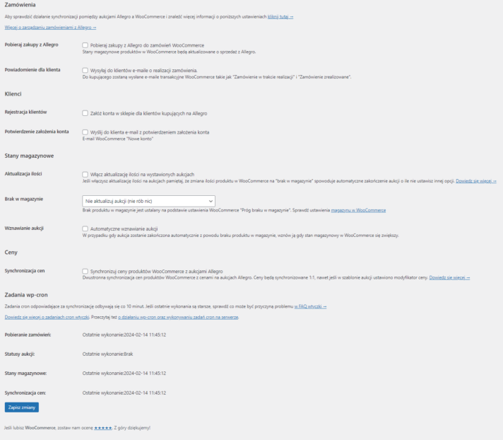 Integracja WooCommerce z Allegro