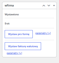 wFirma WooCommerce WP DESK faktura walutowa