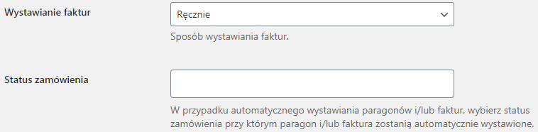 Konfiguracja faktur we wtyczce wFirma