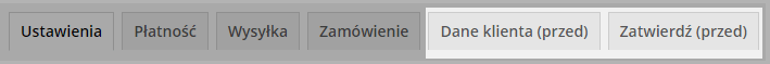 Zakładki dodatkowych sekcji