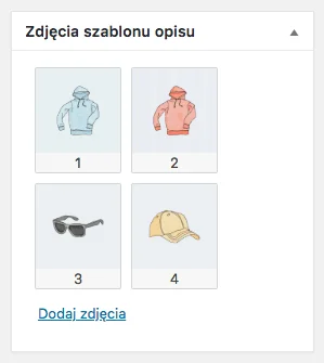 WooCommerce Allegro - Zdjęcia szablonu opisu