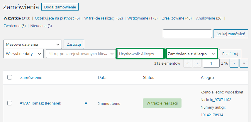 Zarzadzanie Zamowieniami Allegro Woocommerce Wp Desk