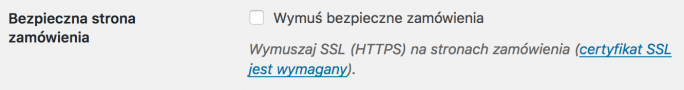 WooCommerce bezpieczna strona zamówienia