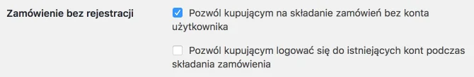 WooCommerce zamówienia bez rejestracji