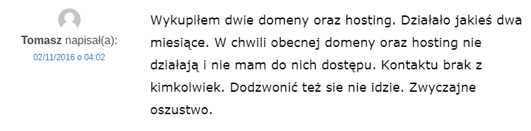 Komentarz na temat firmy hostingowej - jaki hosting wybrać?