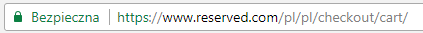 Reserved HTTPS - pasek adresu