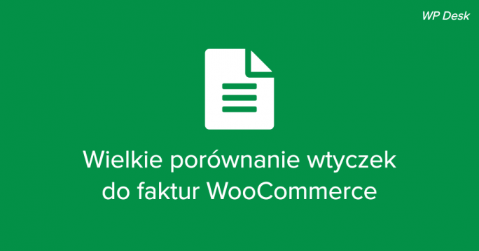Wtyczki do faktur WooCommerce
