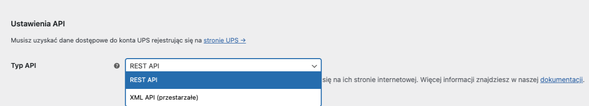 WooCommerce UPS – ustawienia