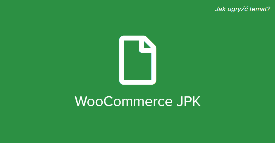 WooCommerce JPK