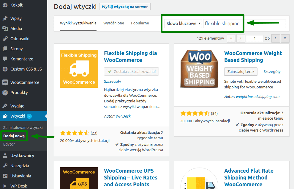 Dodaj nową wtyczkę