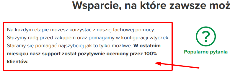 Tekst na stronie wpdesk.pl - custom css