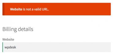 walidacja url