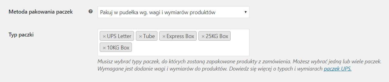 Automatyczny podział zamówienia na paczki UPS w WooCommerce