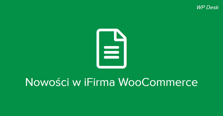 Nowości w iFirma WooCommerce