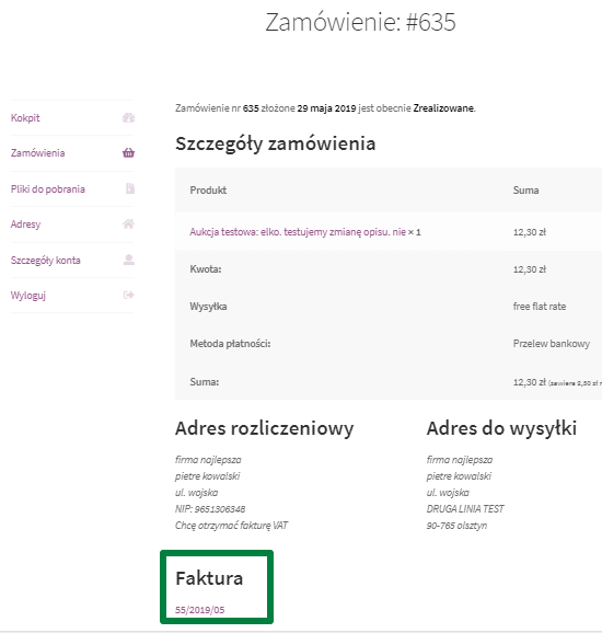 Fakturownia WooCommerce faktury dla klientów