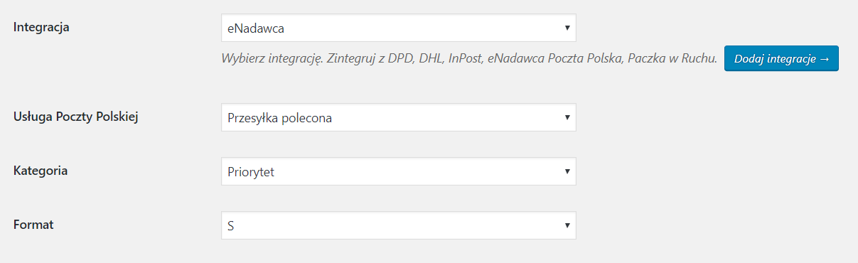 Integracja WooCommerce z eNadawcą Poczty Polskiej