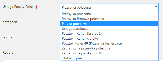 Usługi poczty Polskiej w WooCommerce