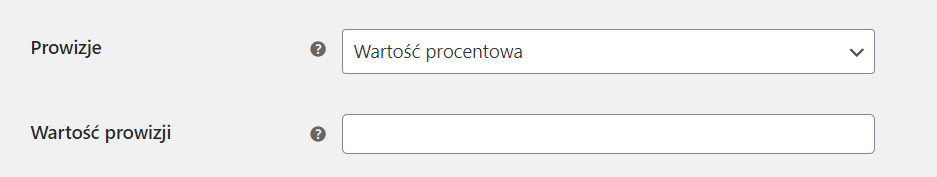 FedEx - ustawienia - prowizja procentowa