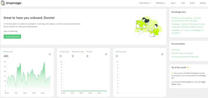 ShopMagic PRO - widok główny