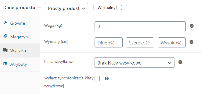 Dropshipping XML WooCommerce - Ustawienia Wysyłka