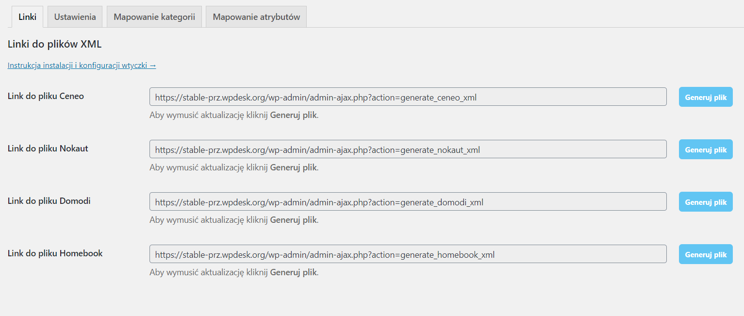 Generowanie pliku XML Ceneo na żądanie