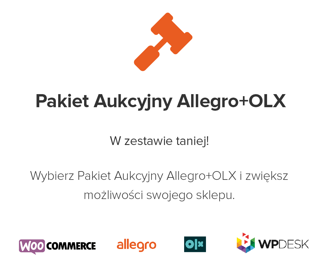 Nowy pakiet aukcyjny Allegro i OLX dla WooCommerce