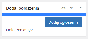 Metabox dodawania ogłoszeń na OLX we wtyczce dla WooCommerce