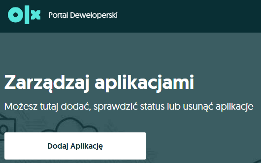 Dodawanie nowej aplikacji we wtyczce OLX dla WooCommerce