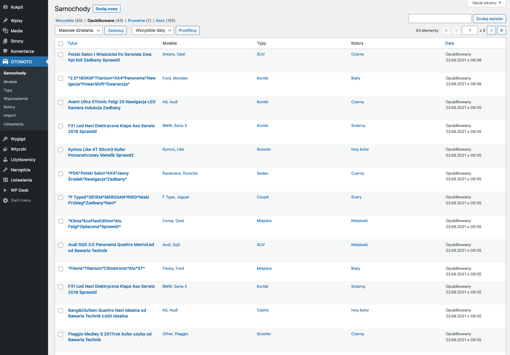 Wordpress OTOMOTO