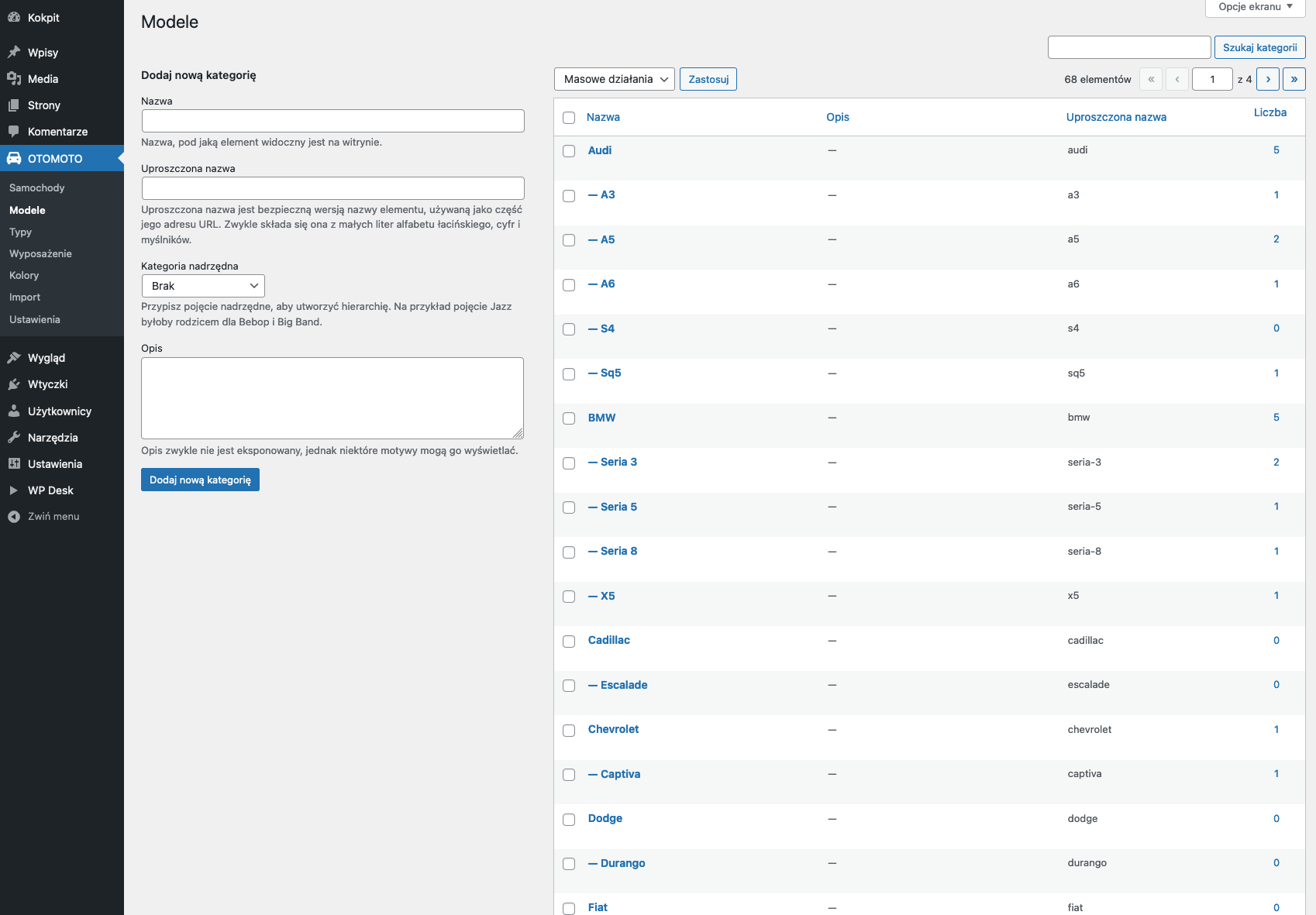 Wordpress OTOMOTO