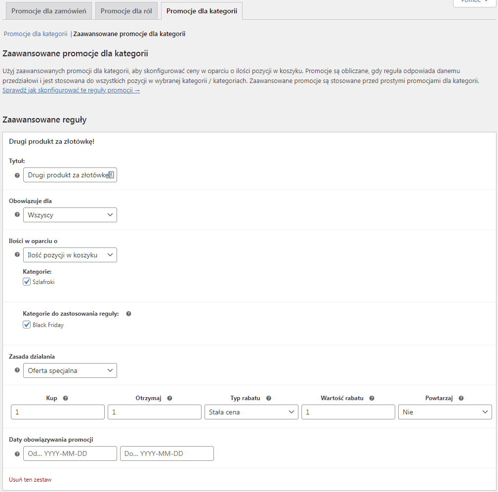 Zaawansowane rabaty i promocje na Black Friday w WooCommerce