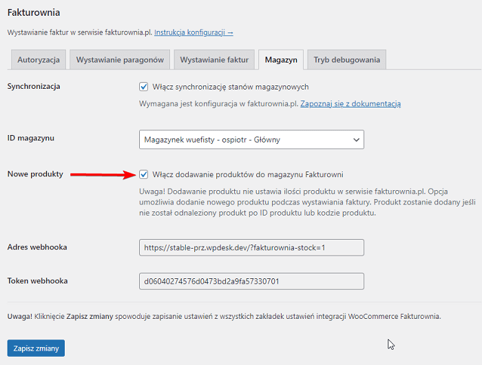 Fakturownia WooCommerce - dodawanie nowych produktów automatycznie do magazynu w Fakturowni