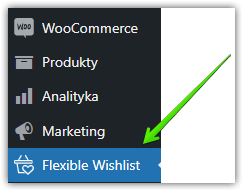 flexible wishlist w menu