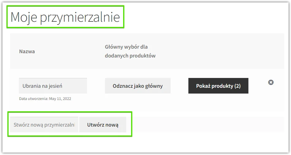 zmień pola tekstowe na liście życzeń