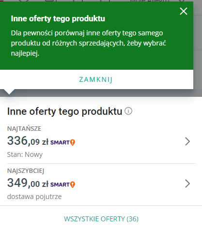 Allegro sugestie z katalogu produktów