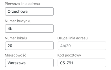 Ekran edycji zamowienia z nowymi polami woocommerce infakt