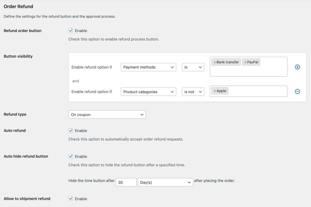 Panel klienta WooCommerce z widocznym przyciskiem zwrotu zamówienia zgodnym z Dyrektywą 2023/2673