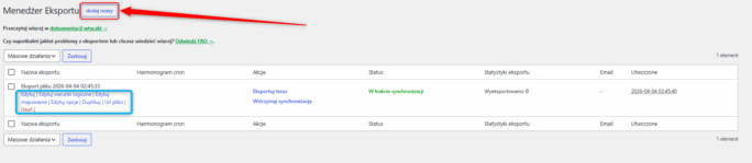 Dropshipping export orders WooCommerce WP Desk - eksport zamówień