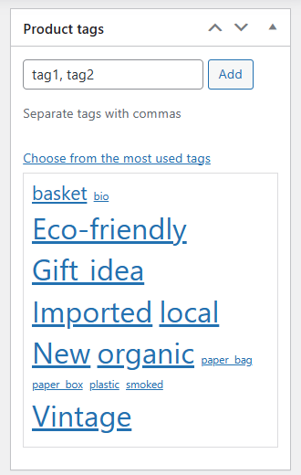 Dodaj tagi produktów w WooCommerce z ekranu edycji produktu
