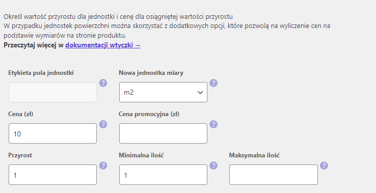 Kalkulator miar WooCommerce - sprzedaż na metry kwadratowe