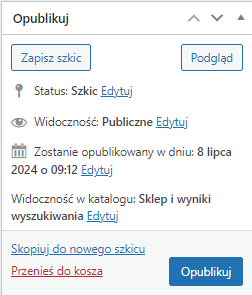 Publikacja subskrypcji z wariantami WooCommerce