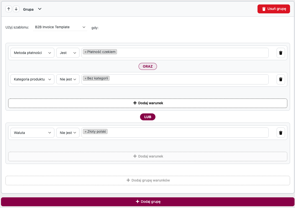 Faktury WooCommerce - warunkowe wystawianie faktur, ustawienia