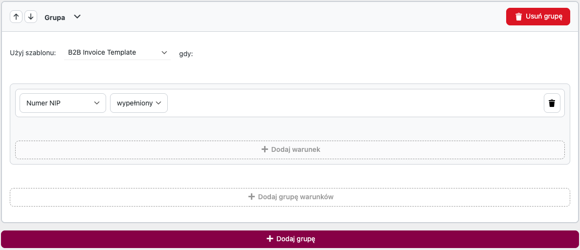Faktury WooCommerce - warunkowe użycie szablonu dla sprzedaży B2B