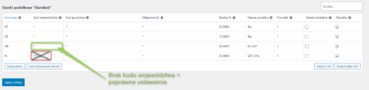 WooCommerce wFirma - WP DESK kody województa