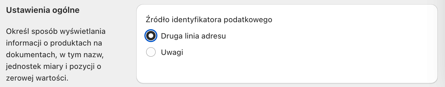 InFakt Shopify - ustawienia ogólne