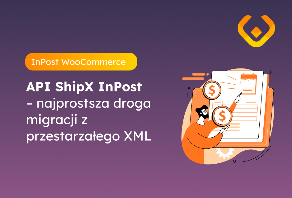 Obrazek wyróżniający artykułu "API ShipX InPost - najprostsza droga migracji z przestarzałego XML" z nazwą wtyczki InPost WooCommerce